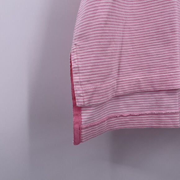 Ralph Lauren Polo Golf Sz L Pink Striped Polo Short Sleeve Preppy 100% Cotton - Picture 5 of 6